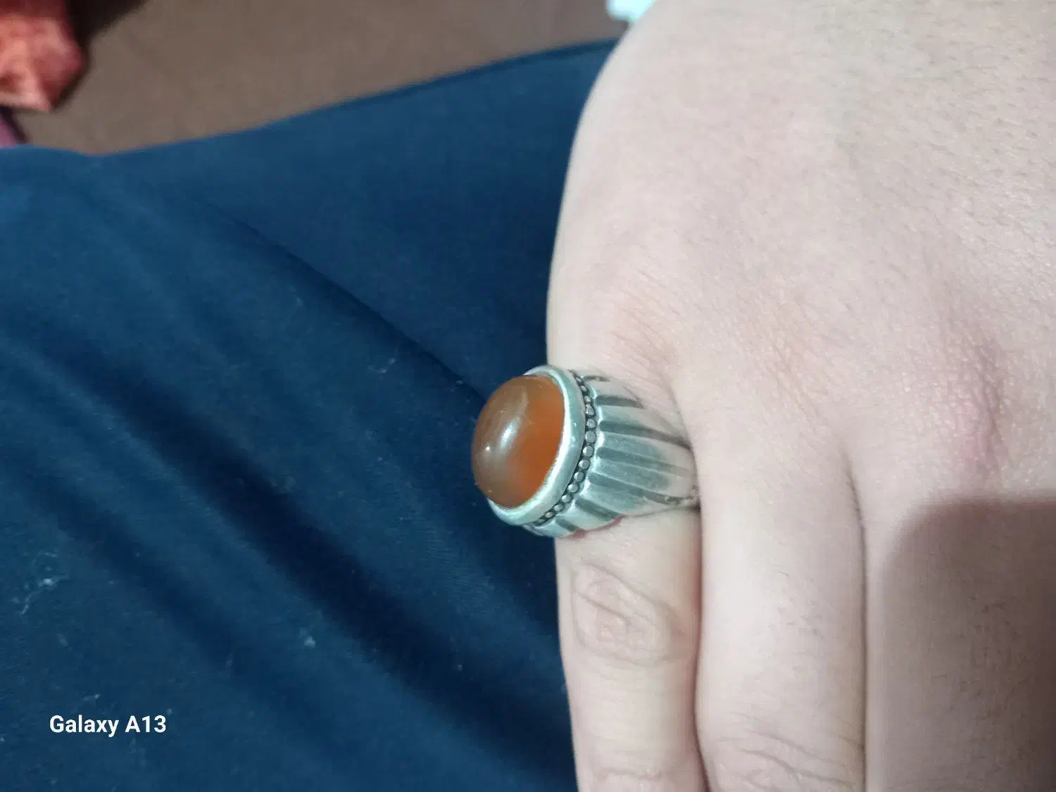 انگشتر عقیق پرتغالی|جواهرات|خرمآباد, |دیوار