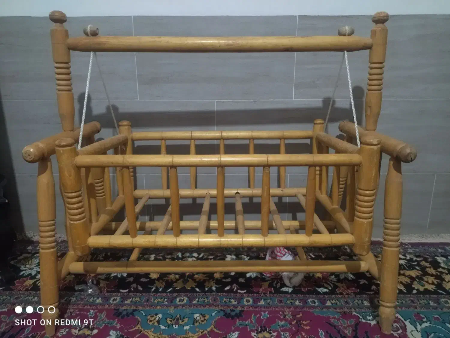 گهواره چوبی|اسباب و اثاث بچه|نیشابور, مازول|دیوار