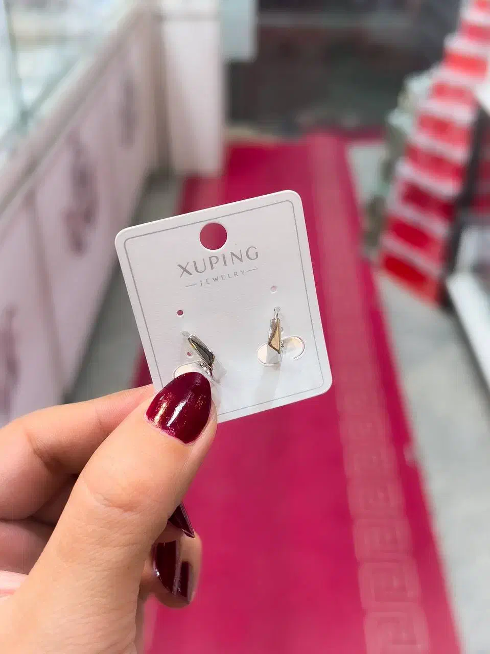 گوشواره ژوپینگ نقره ای اصلی|بدلیجات|نیشابور, دارایی|دیوار