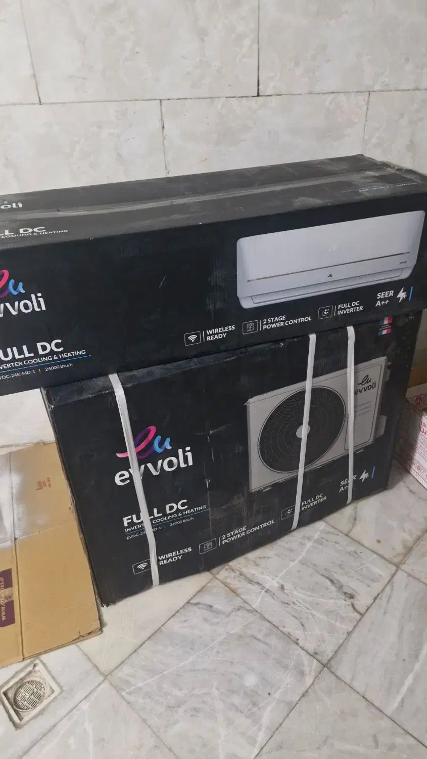 کولر اسپیلت ایولی 24000اینورتر  کم مصرف|کولر گازی و فن‌کوئل|اصفهان, جلالیه|دیوار