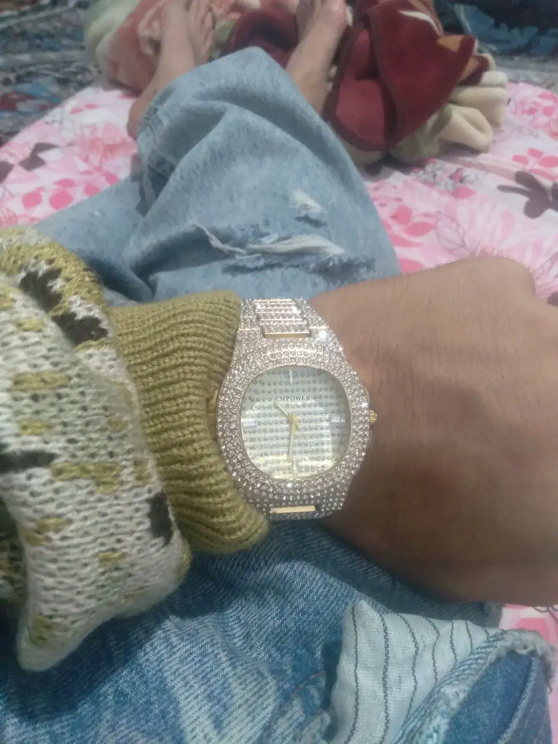 ساعت امپاور اصل ۱۰۰۰نگین رنگ ثابت|ساعت|شوشتر, |دیوار