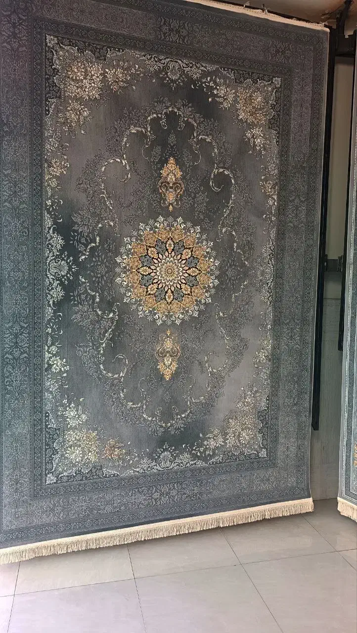 فرش ۶متری وینتیج طرح نیلا ذغالی|فرش|خرمدره, |دیوار