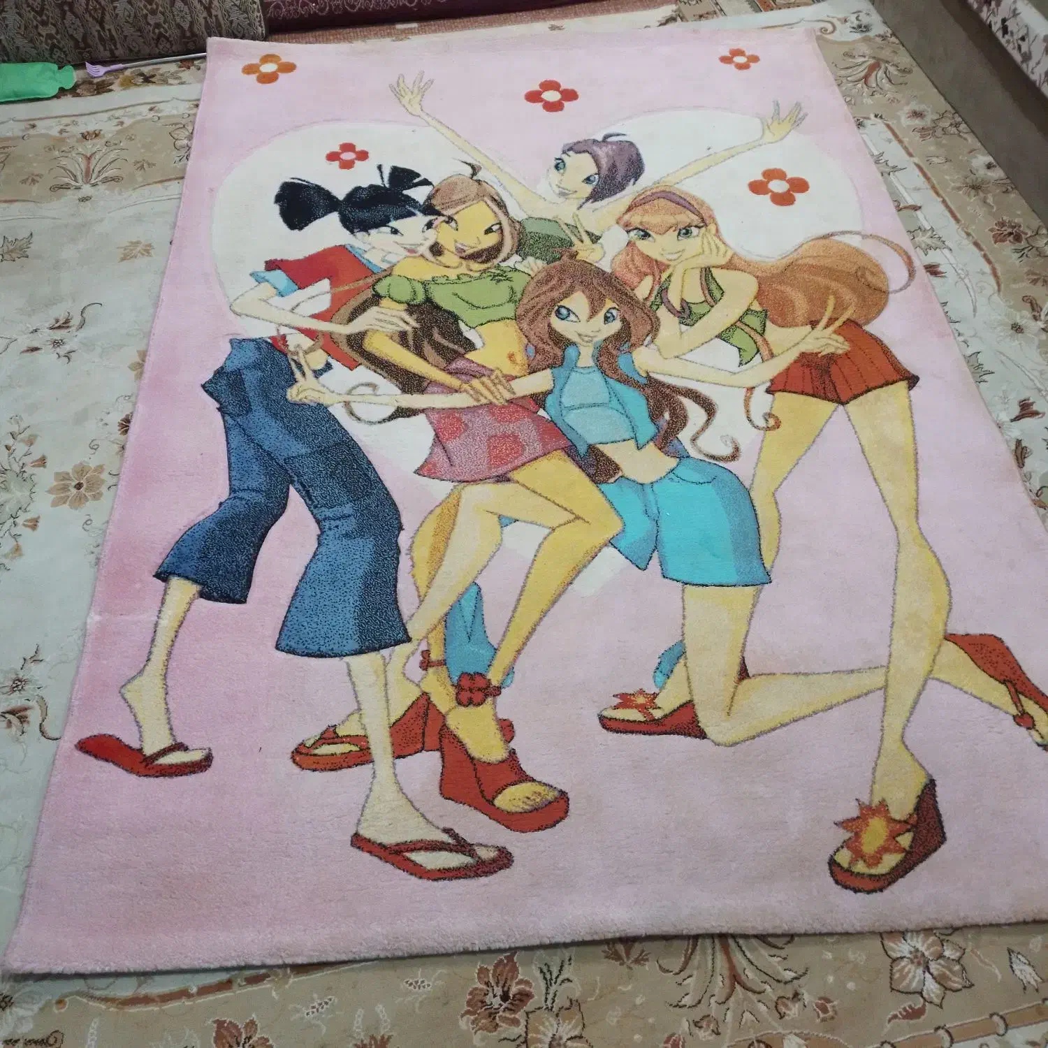 فرش مدل باربی کودک|فرش|لنگرود, |دیوار