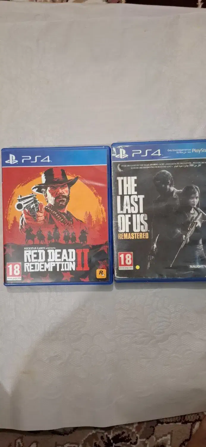 دو عدد سیدی بازی رد ردمپشن۲.دلست اف اسPS4|کنسول، بازی ویدئویی و آنلاین|زاهدان, |دیوار