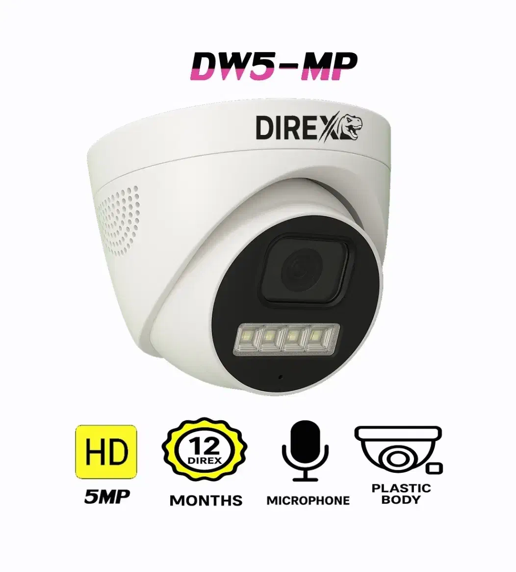 دوربین مداربسته دیرکس DW5-MP ضبط صدا-دید درشب رنگی|دوربین مداربسته|ماهدشت, |دیوار