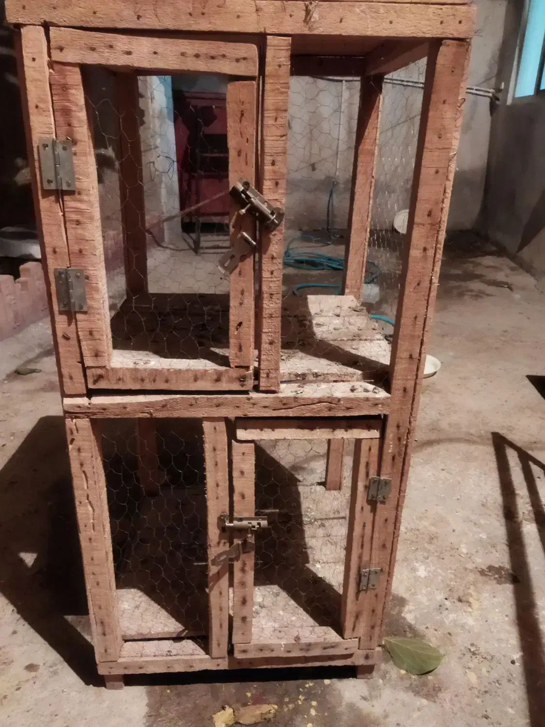 قفس چوبی 2طبقه و یک طبقه|لوازم جانبی حیوانات|کرمانشاه, |دیوار