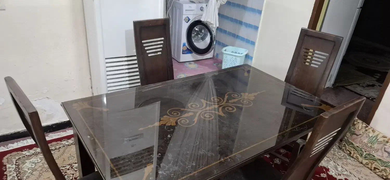 میز غذا خوری ۴ نفره|میز و صندلی غذاخوری|رامشیر, |دیوار