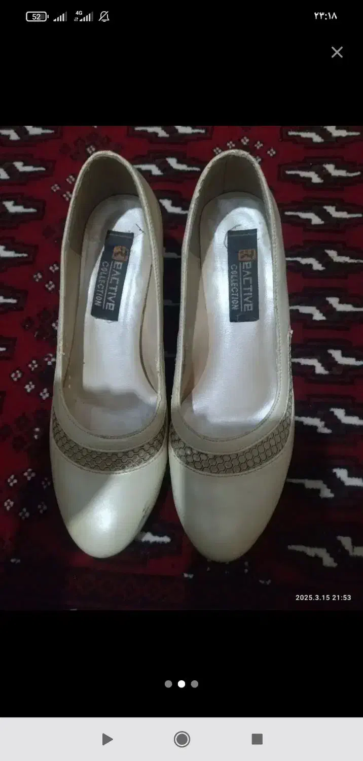 کفش شیری رنگ|کیف، کفش، کمربند|سبزوار, گلشن|دیوار