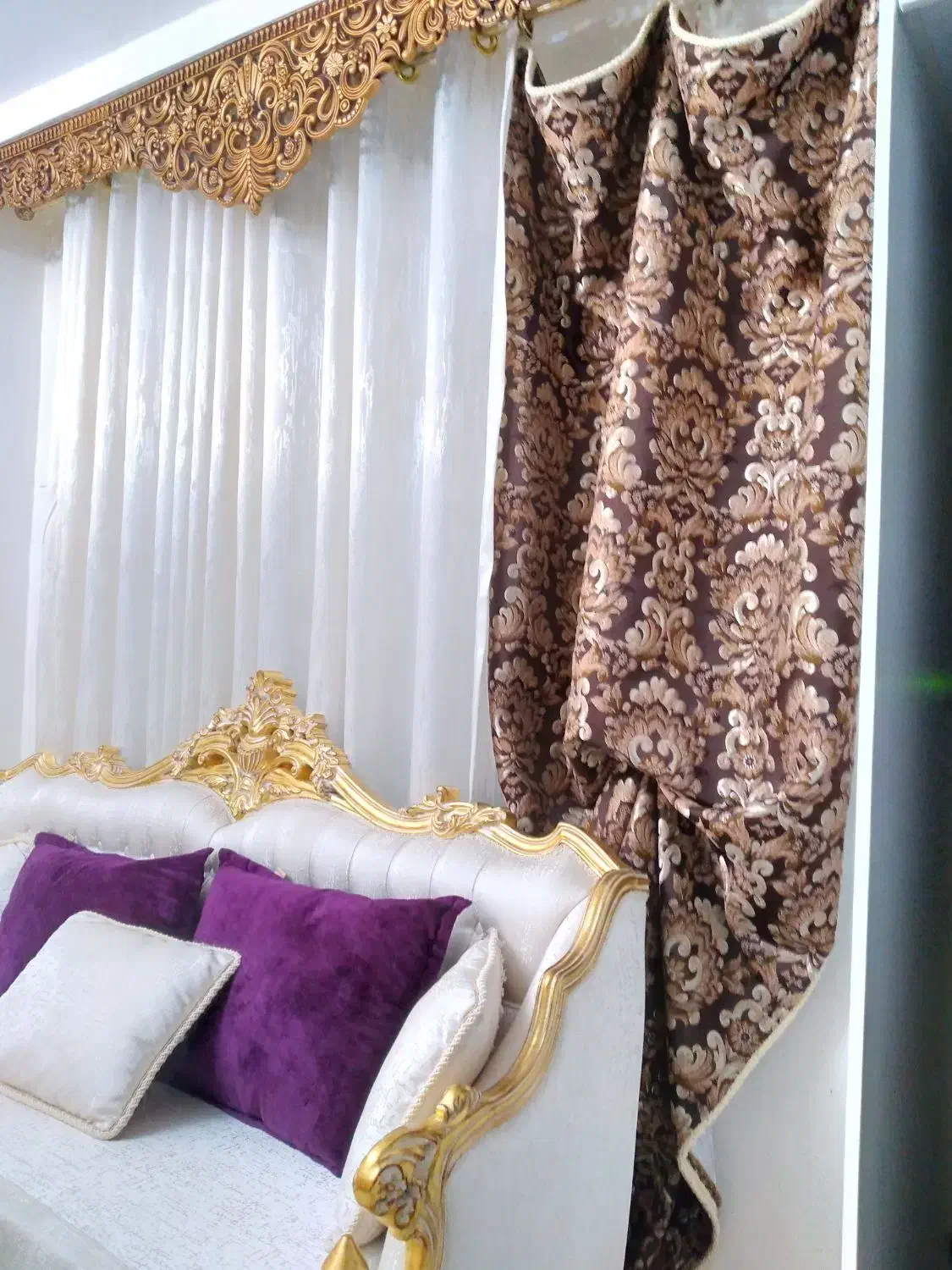 ۳ عدد پرده بسیار شیک|پرده، رانر، رومیزی|فردیس, قریشی|دیوار