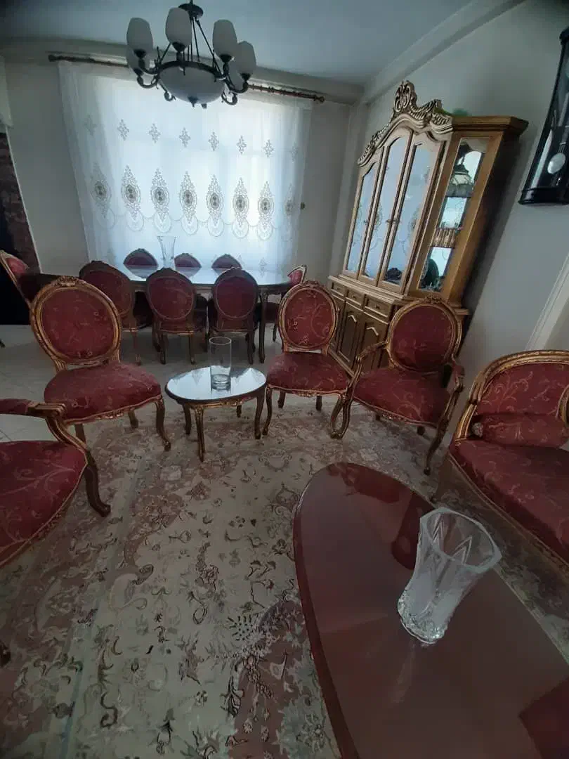 مبل استیل به همراه میزناهارخوری و بوفه|مبلمان خانگی و میز عسلی|اندیشه, اندیشه فاز ۵|دیوار