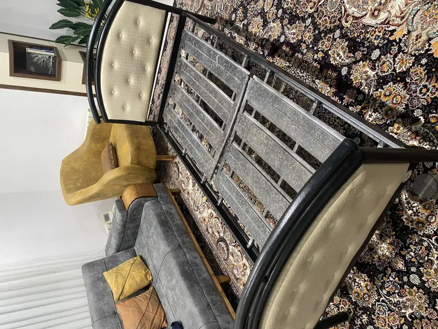 فروش ۲ عدد تخت‌خواب تک نفره|تخت و سرویس خواب|ساری, |دیوار