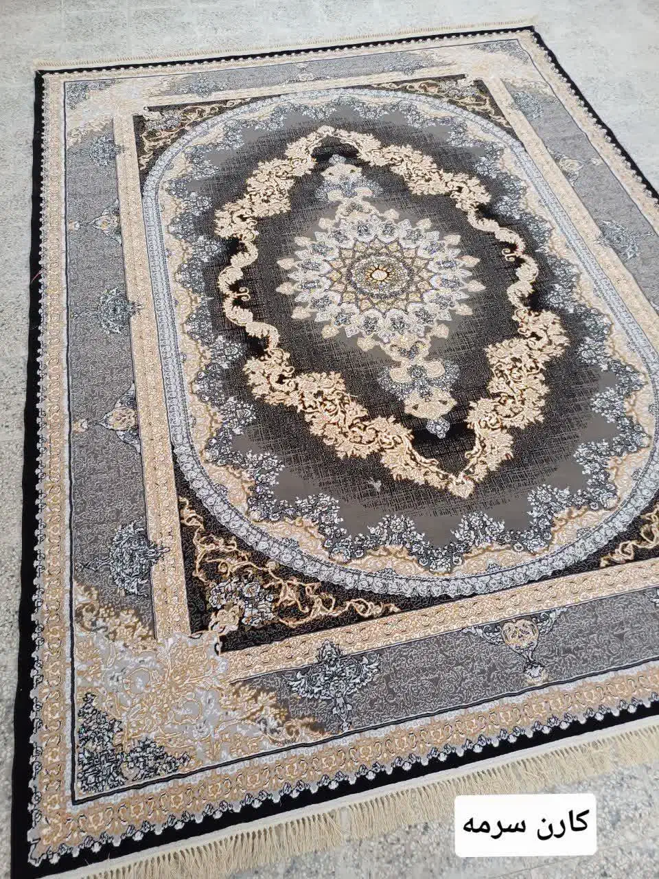 فرش نقشه کارن ۱۲ - ۹ - ۶ متری در دو رنگ|فرش|آبدانان, |دیوار