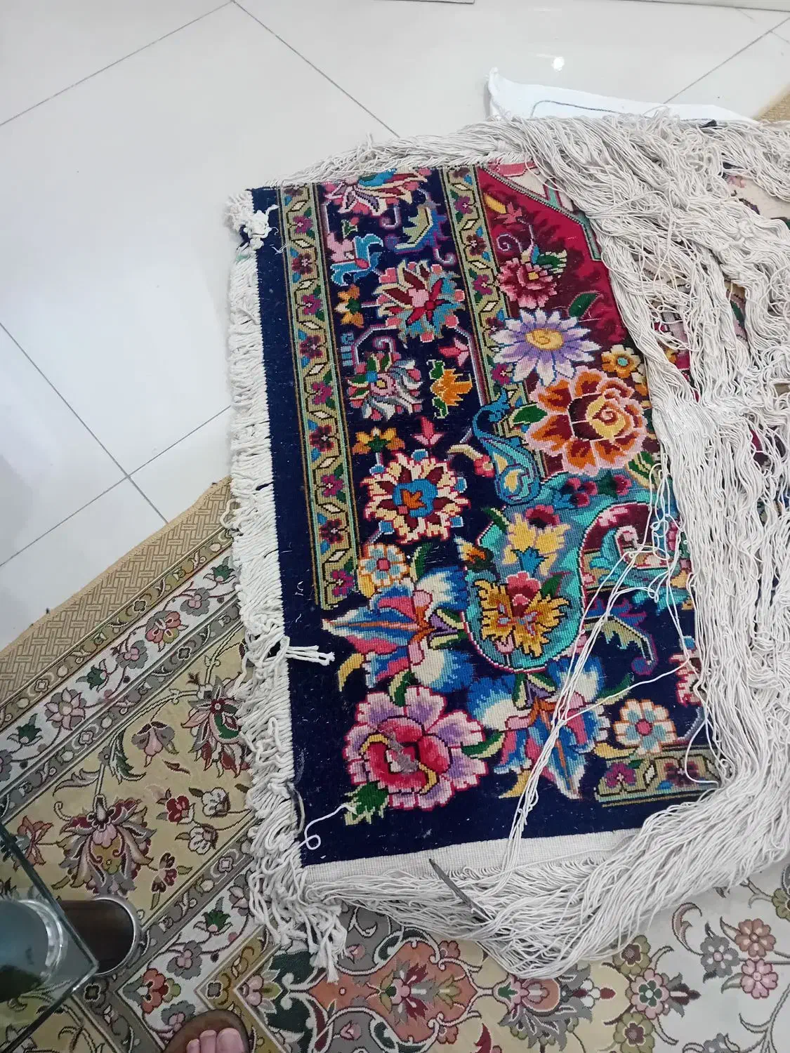 فرش نیمه تمام|فرش|تبریز, |دیوار