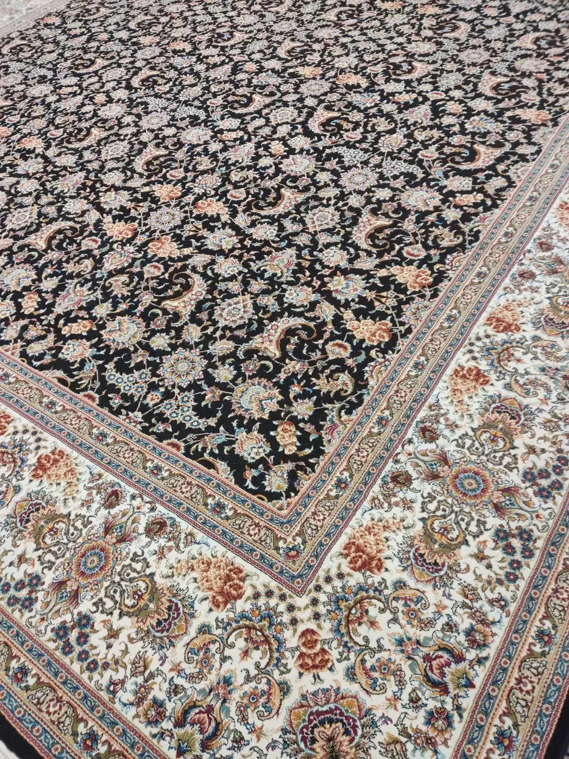 ۲ تخته  ۱۲ متری ۱۰۰۰ شانه افشان سورمه ا|فرش|اصفهان, برزان|دیوار