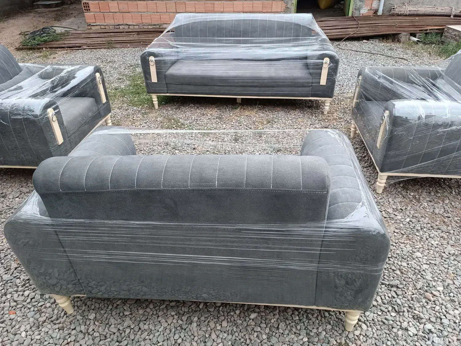 مبل هفت نفره باپارچه اصل چین|مبلمان خانگی و میز عسلی|آق قلا, |دیوار