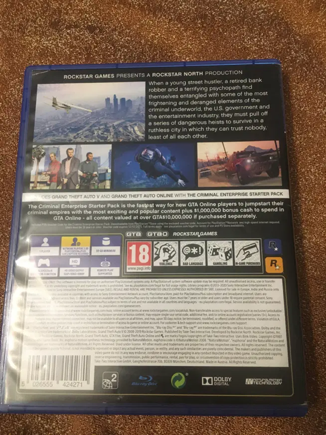 بازی Ps4 gta v|کنسول، بازی ویدئویی و آنلاین|تهران, فرحزاد|دیوار