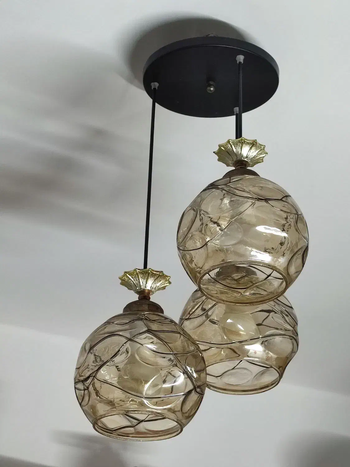 لوستر سه تایی آشپزخانه درحد نو قیمت 45000|لوستر و چراغ آویز|زنجان, |دیوار