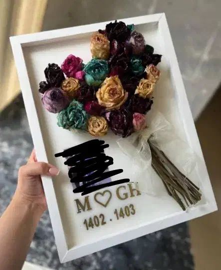 تابلوی گل جاودان رزینی|تابلو، نقاشی، عکس|اقبالیه, |دیوار