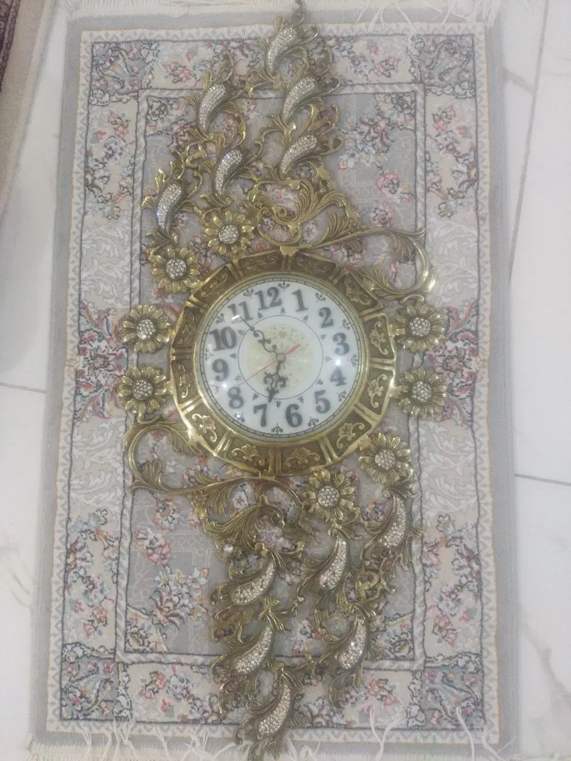 ساعت برنز ظرف سه طبقه برنز و جا کلیدی برنز|ساعت دیواری و تزئینی|خوی, |دیوار