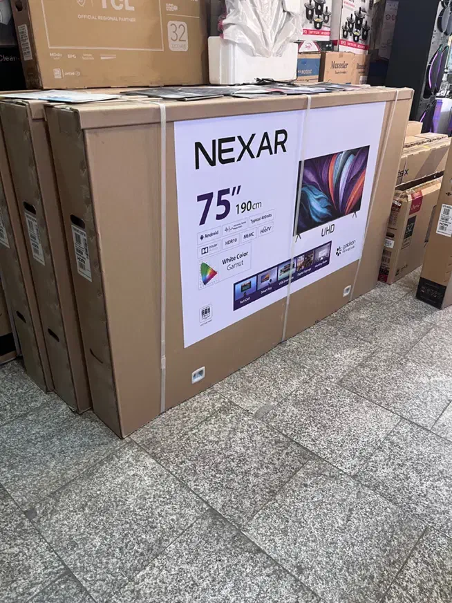 تلویزیون ۷۵ اینچ هوشمند گلدیران|تلویزیون و پروژکتور|هشتگرد, طاووسیه|دیوار