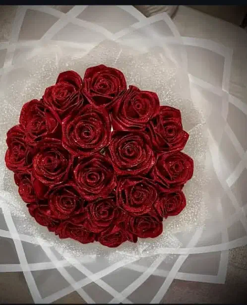 گل روبانی ۲۰ شاخه|گل مصنوعی|سقز, |دیوار