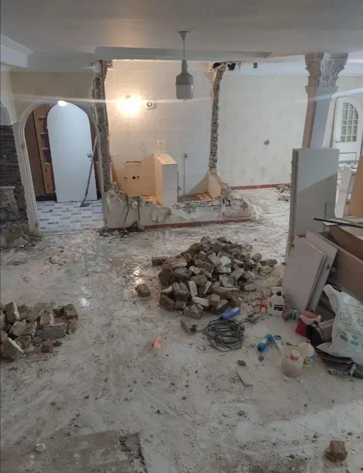 تخریب ساختمانی وتعمیرات داخلی گچو ورنگ وکاشی|خدمات پیشه و مهارت|ارومیه, |دیوار