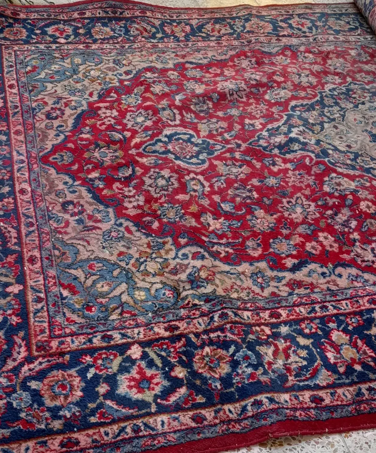 فرش دستباف کارکرده ۹متری|فرش|مسجد سلیمان, |دیوار