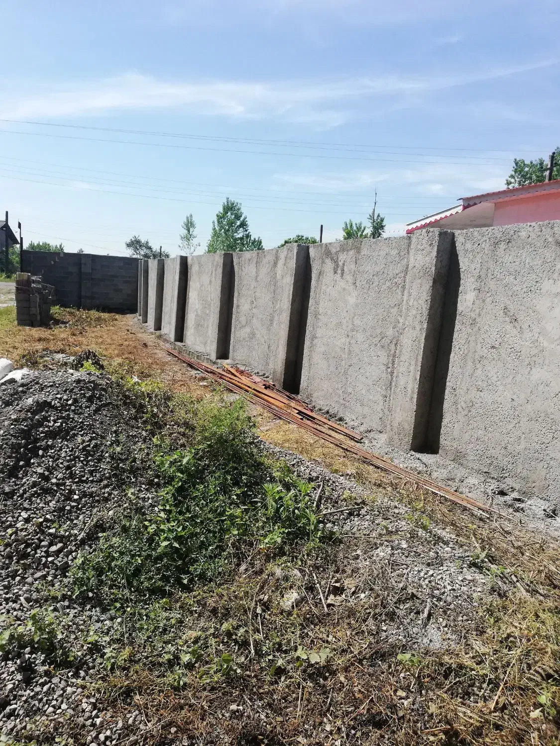 بنایی بلوک چینی سیمانکاری پی وسفیدکاری|خدمات پیشه و مهارت|ماسال, |دیوار