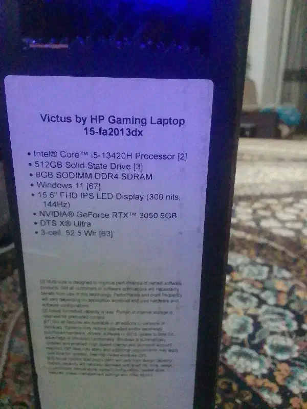 لپتاپ گیمینگ HP گررافیک6رم8|رایانه همراه|جیرفت, |دیوار