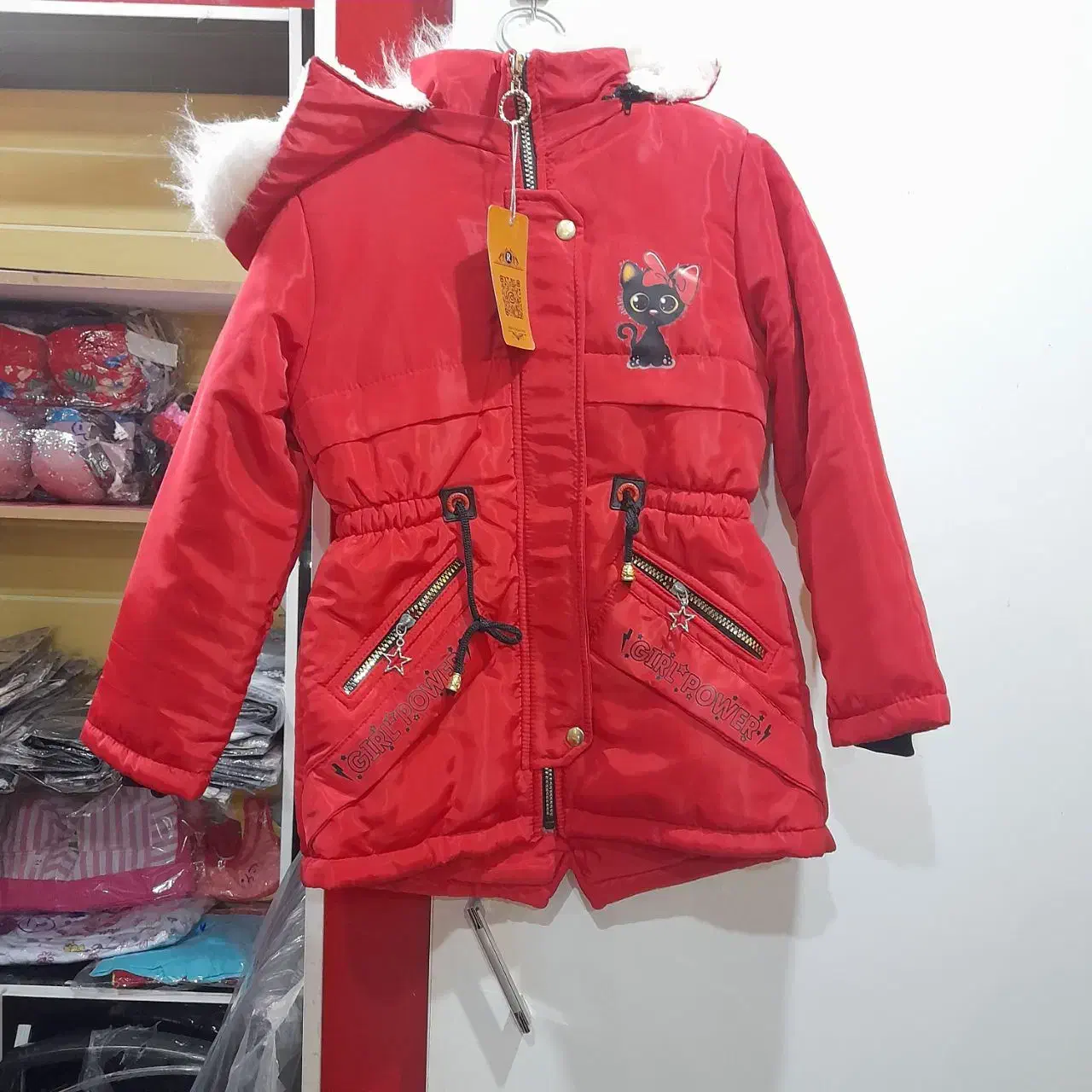 کاپشن دخترانه خز دار|کفش و لباس بچه|گنبد کاووس, |دیوار