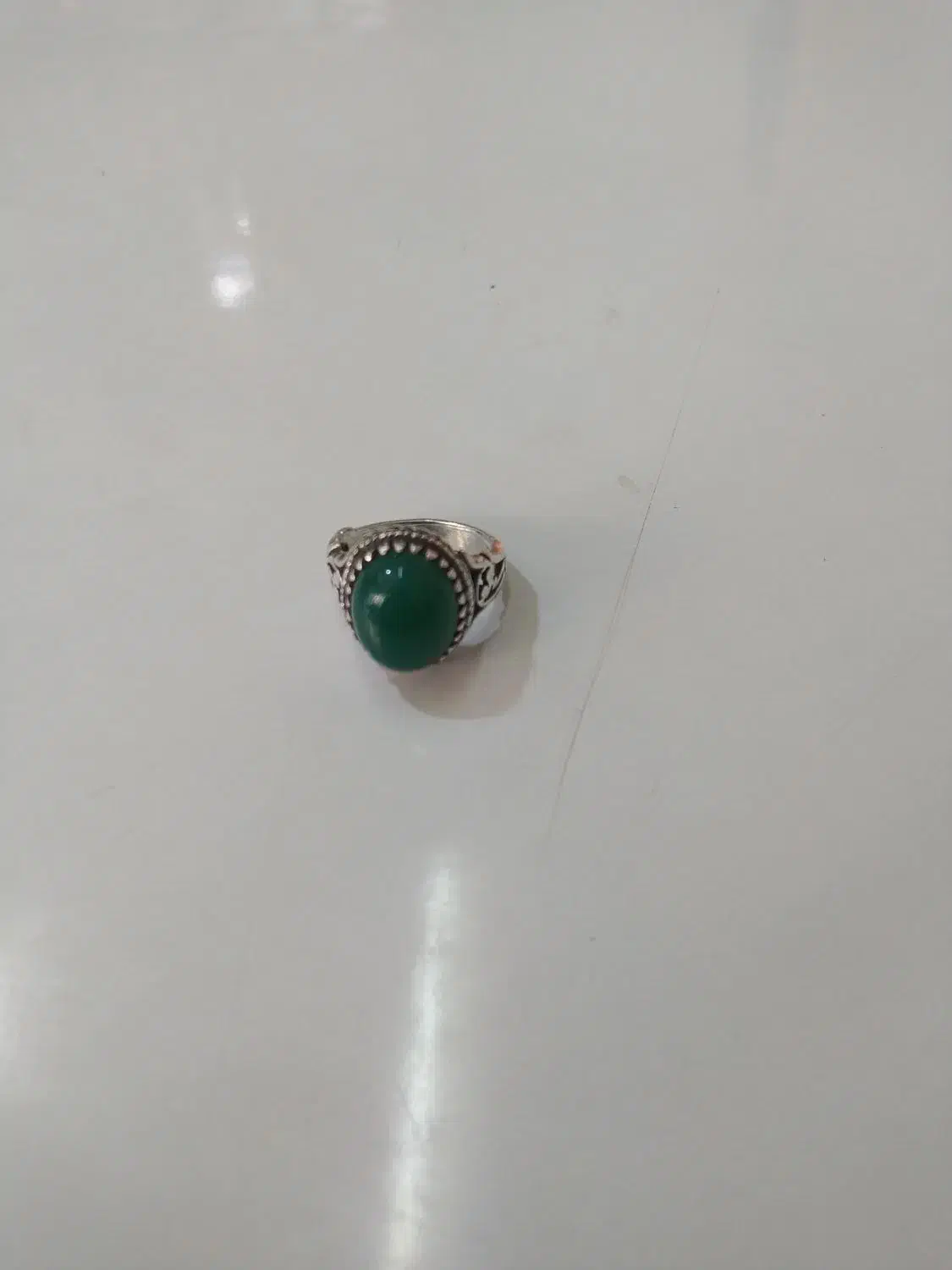 انگشتر عقیق سبز|جواهرات|آفتاب, |دیوار