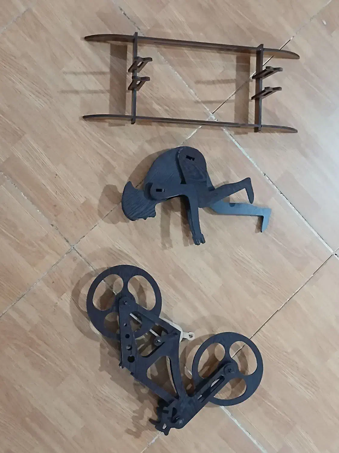 مجسمه دوچرخه MDF|مجسمه، تندیس، ماکت|کرمان, |دیوار