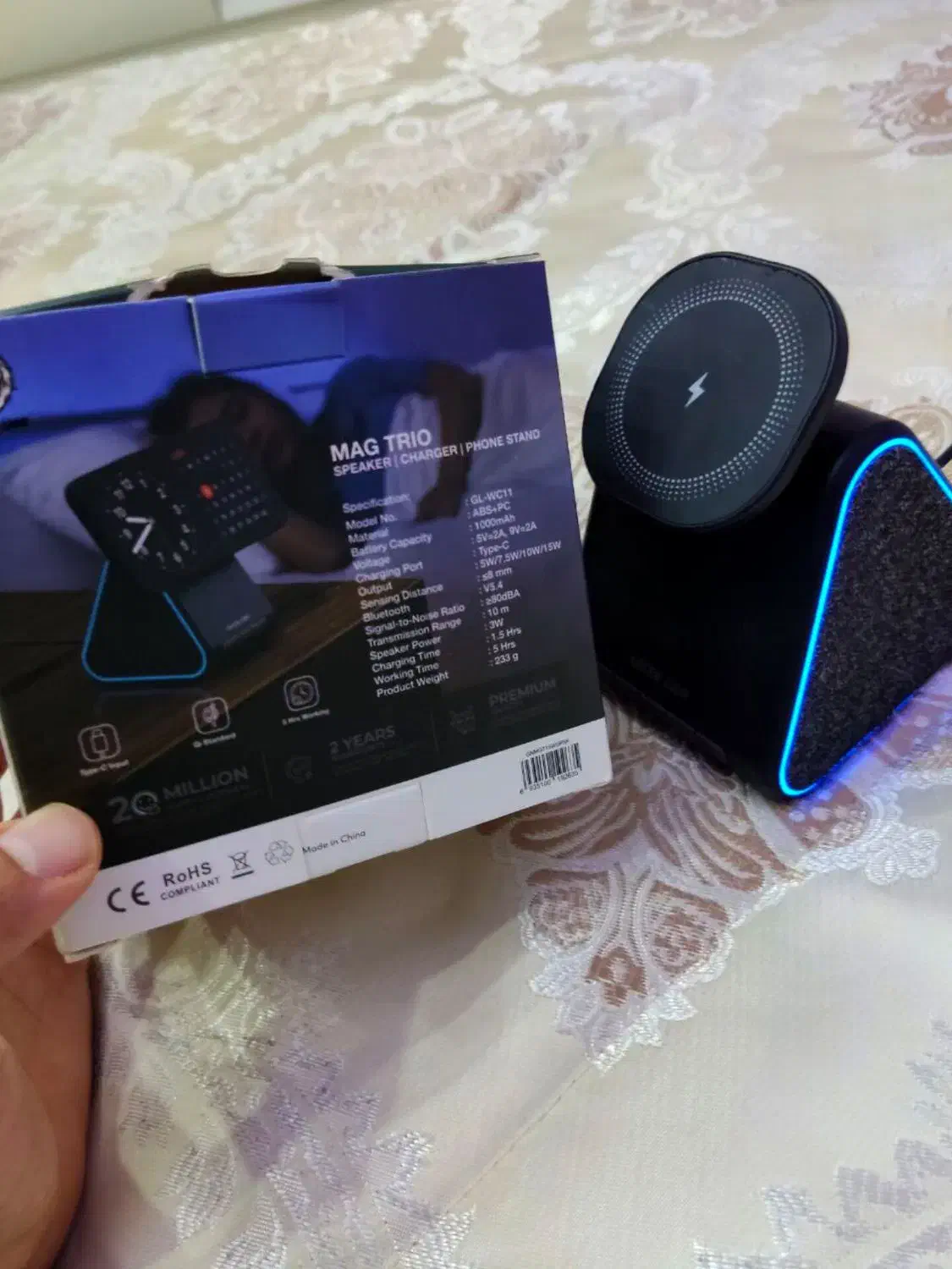 green wireless charger|لوازم جانبی موبایل و تبلت|قم, شهرک قدس|دیوار