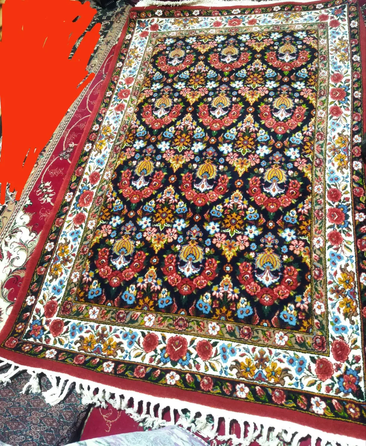 قالی دستباف|فرش|شهرکرد, |دیوار