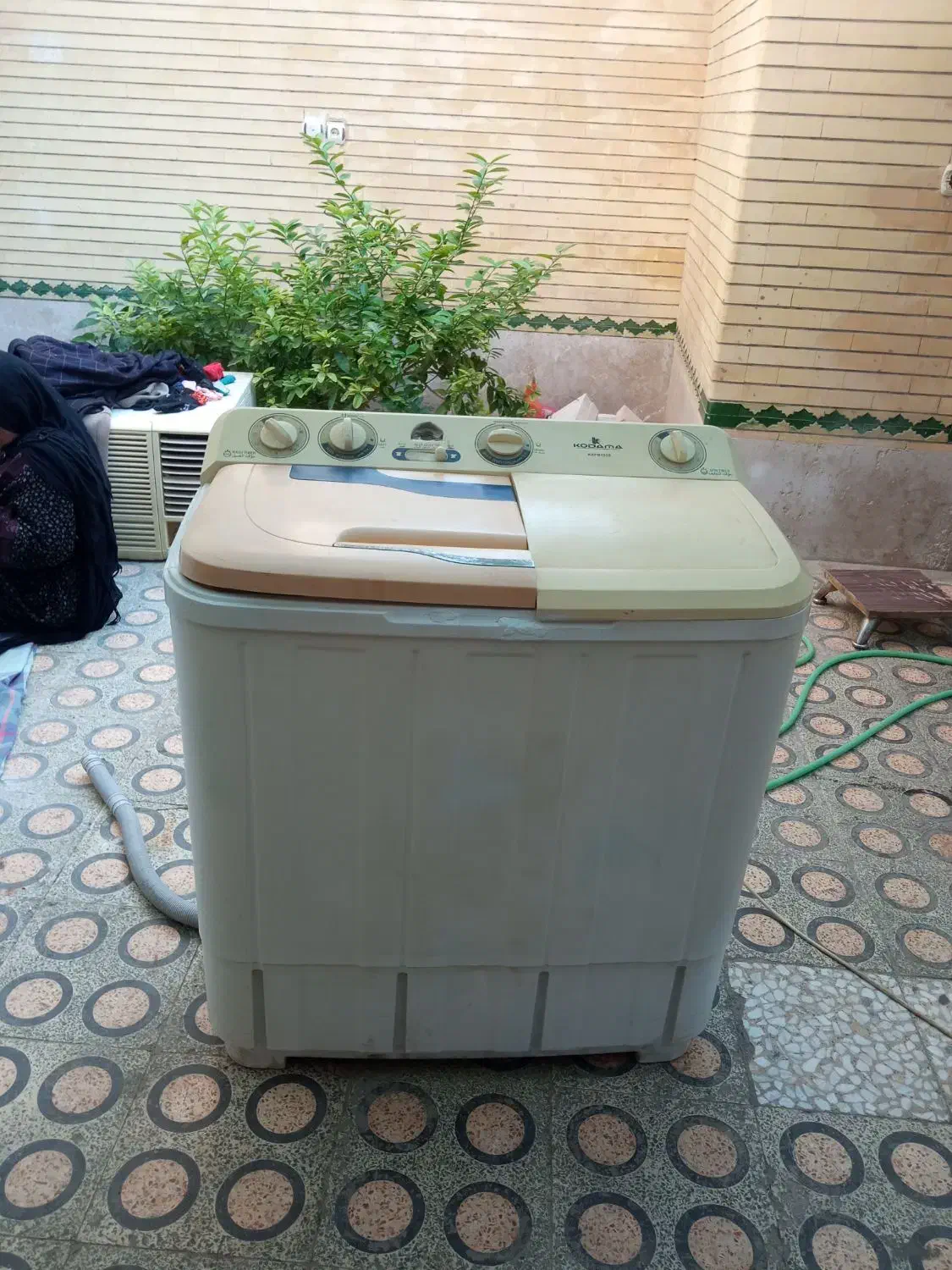 لباسشویی دوقلو ۹ کیلو مارک کداک سالم|ماشین لباسشویی و خشککن لباس|بندرعباس, |دیوار