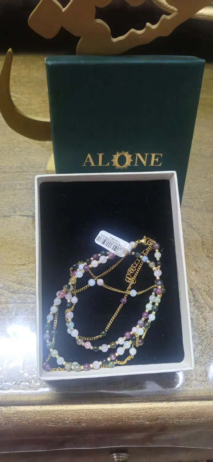 گردنبند ALONE آبکاری و سنگ|جواهرات|قم, پردیسان|دیوار