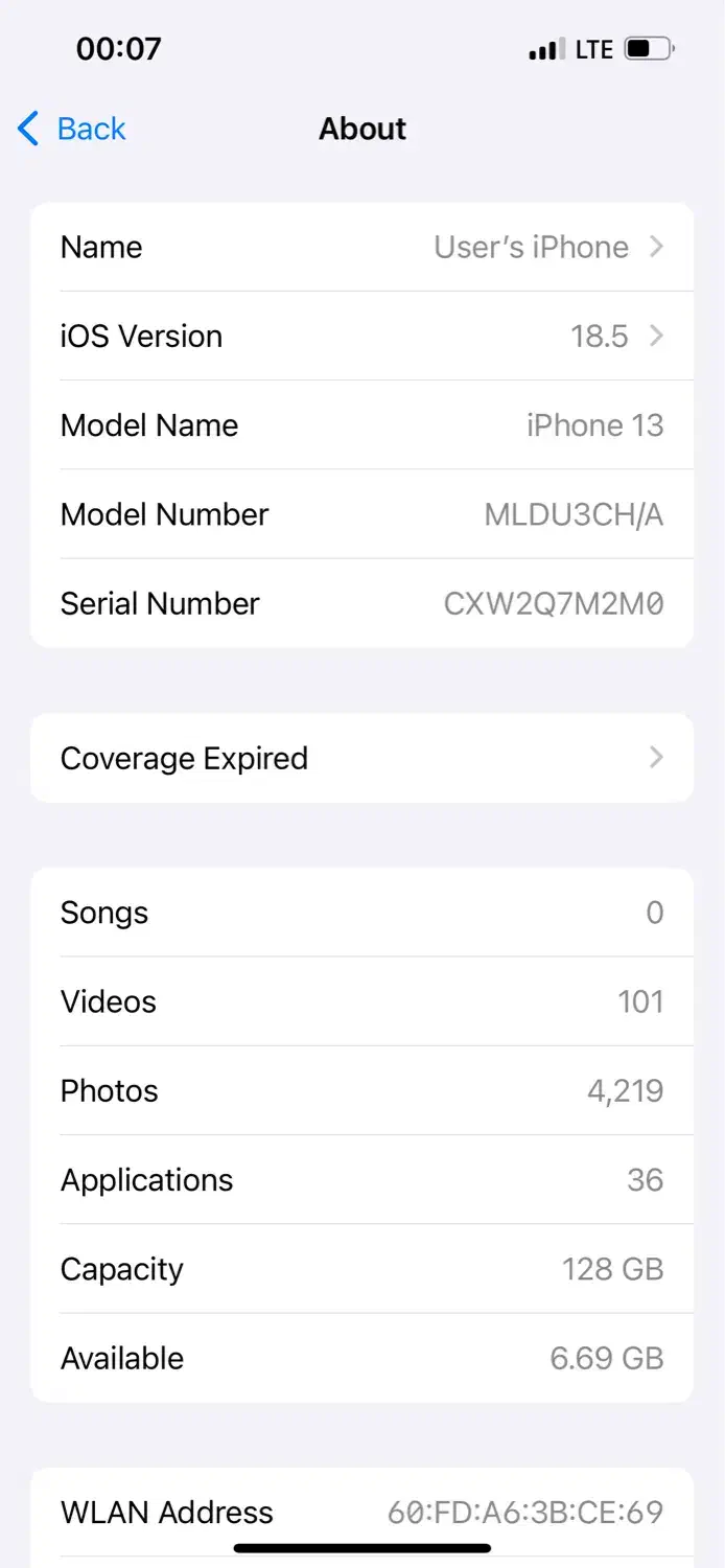 آیفون ۱۳ - ۱۲۸ گیگ - ۸۵٪ باتری|موبایل|مشهد, شاهد (شهرک غرب)|دیوار