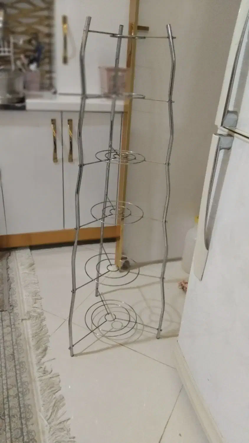 استند ۶ طبقه ای  استیل قابلمه|آب‌چکان و نظم‌دهنده ظروف|اسفراین, |دیوار