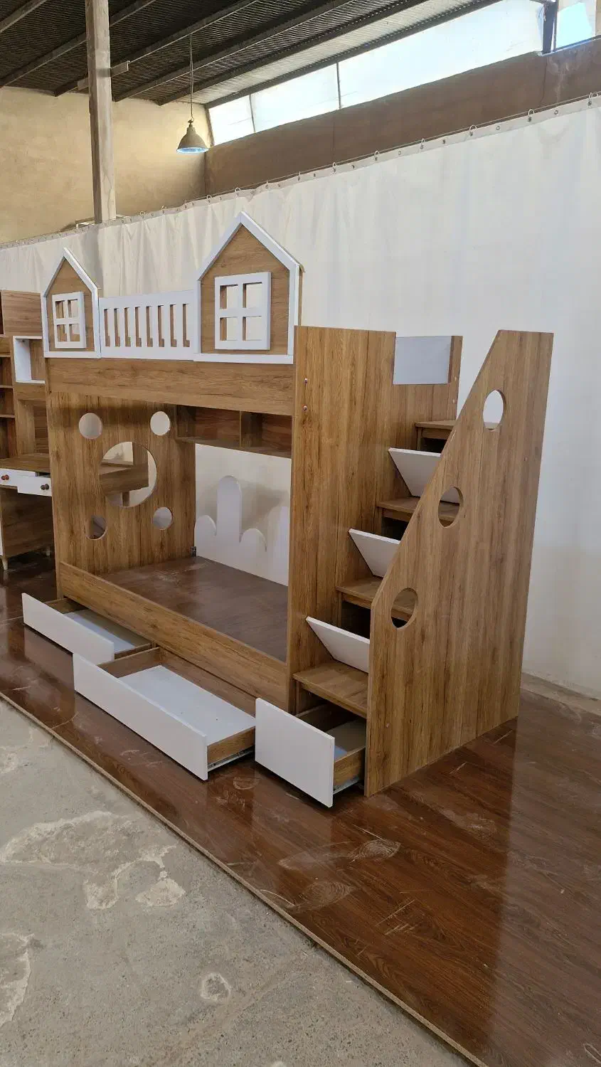 تخت دوطبقه مدل خانه 2|تخت و سرویس خواب|اصفهان, بهارستان|دیوار