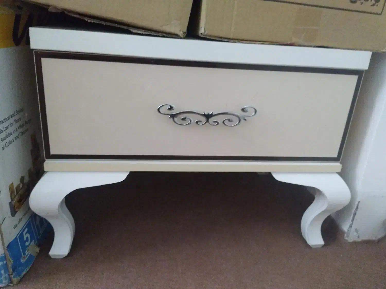 تخت دونفره ی جک دارهمراه با...|تخت و سرویس خواب|خوی, |دیوار