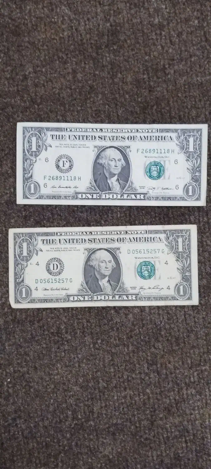 دلار (اصل) کلیکسیونی|کلکسیون سکه، تمبر، اسکناس|خمین, |دیوار