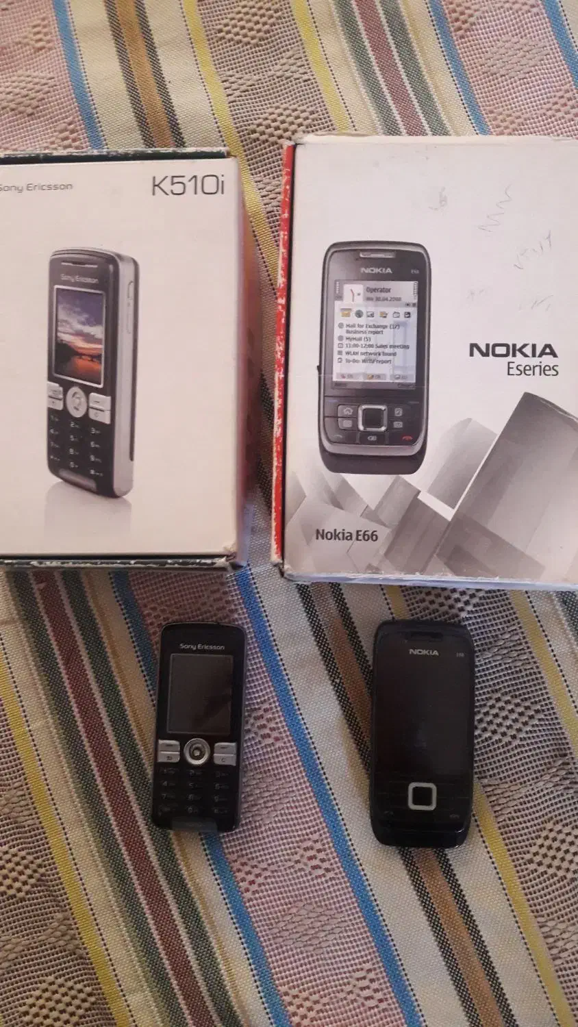 دوعدد گوشی سونی و نوکیا با کارتون و دفترچه|موبایل|اردبیل, |دیوار