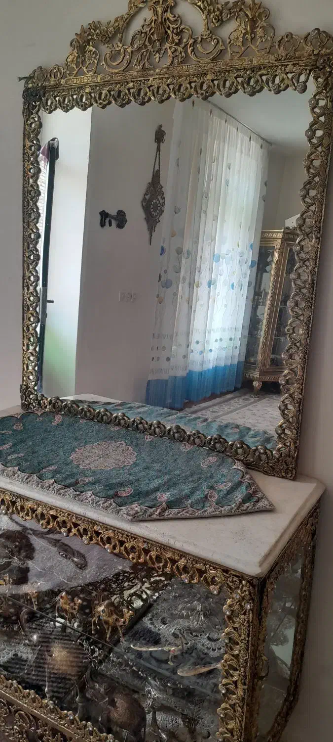 آینه کنسول برنز|مبلمان خانگی و میز عسلی|مشگین شهر, |دیوار