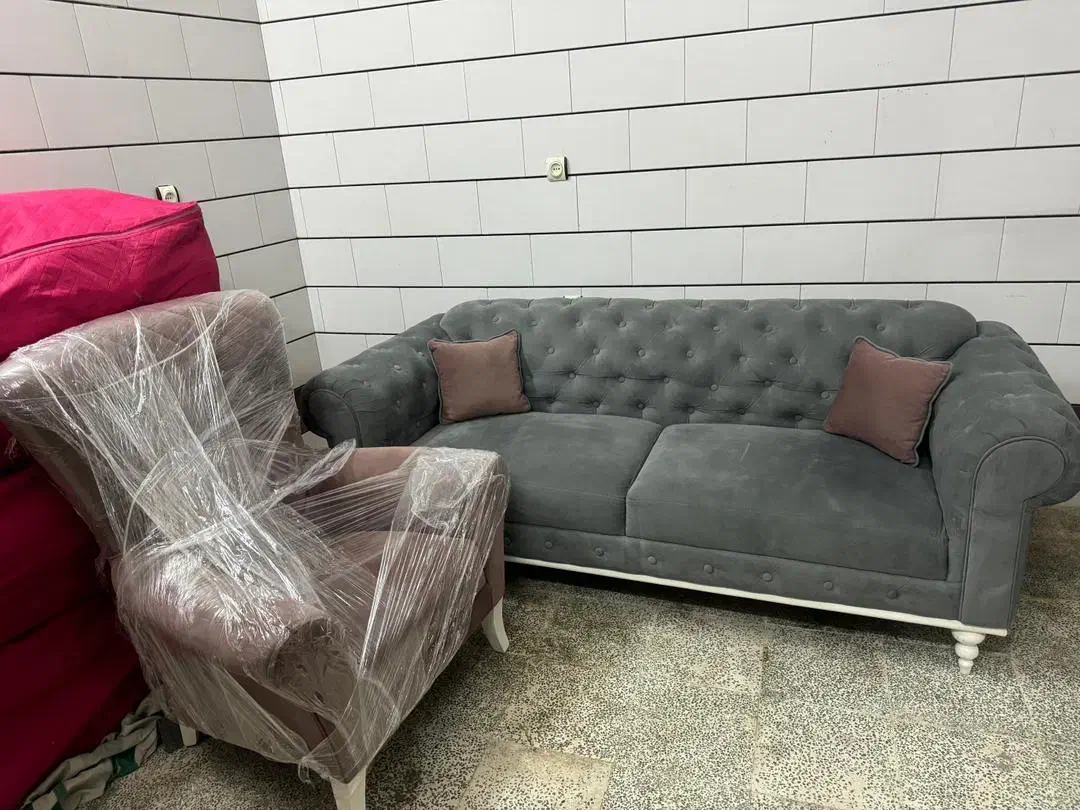 مبل هشت نفره نو مناسب جهیزیه|مبلمان خانگی و میز عسلی|خرم‌آباد, |دیوار