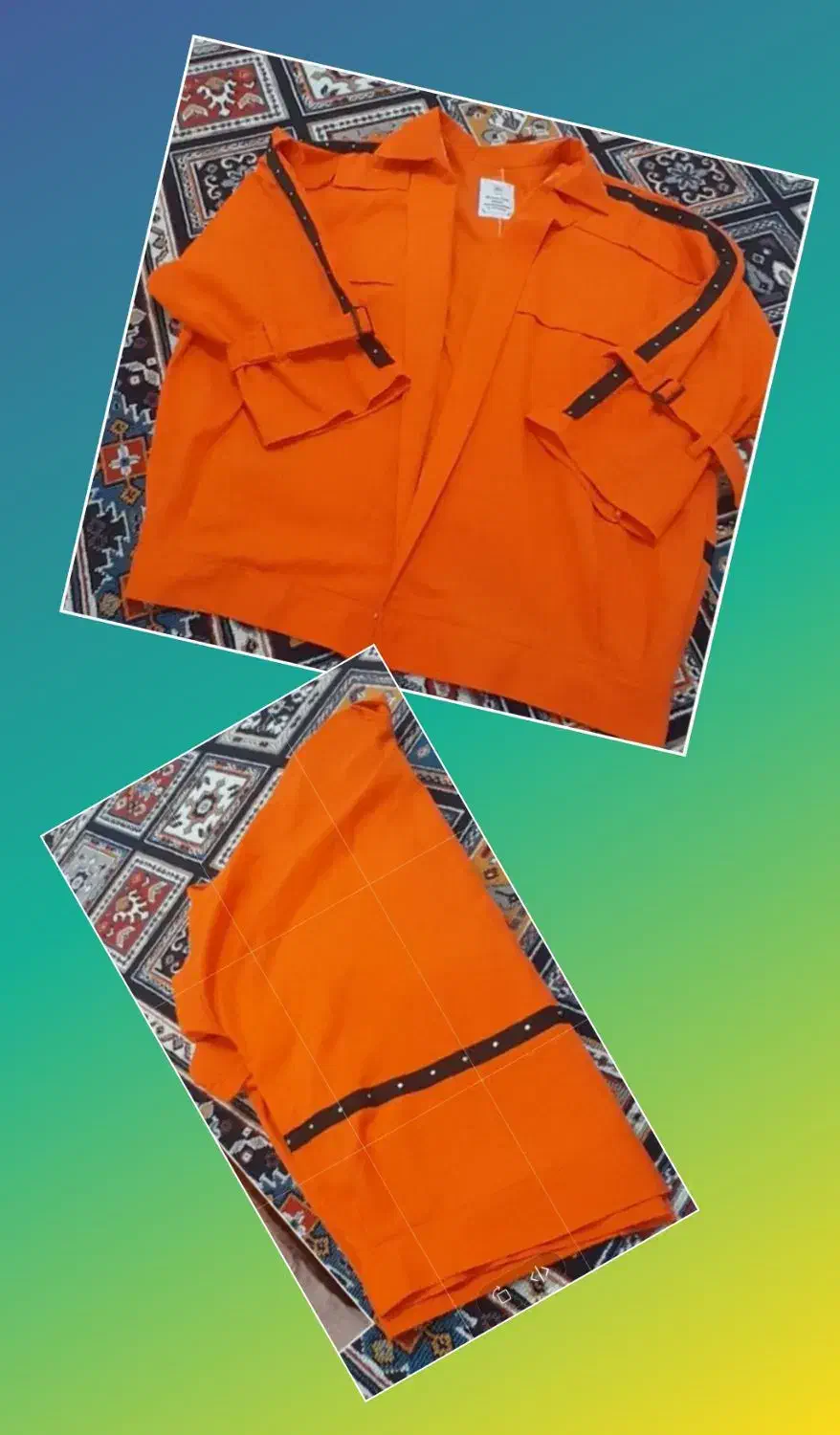 مانتو نارنجی|لباس|دوگنبدان, |دیوار