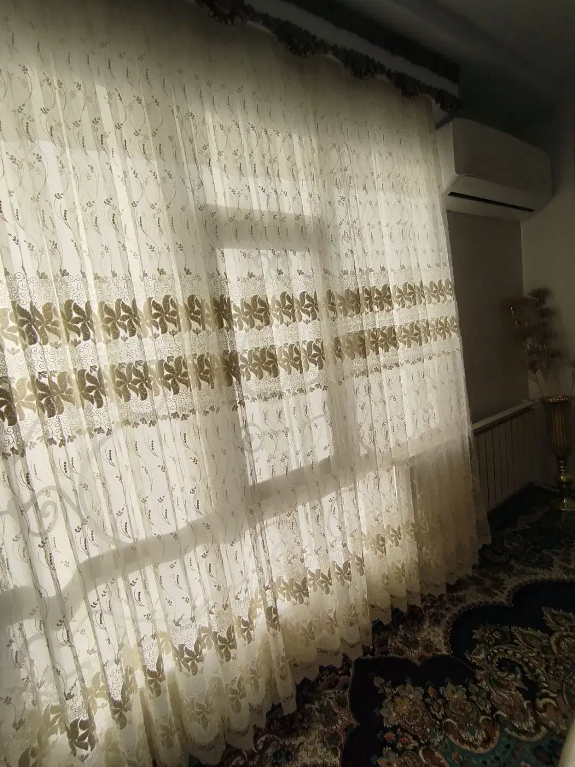 پرده با کتیبه|پرده، رانر، رومیزی|ساوه, |دیوار