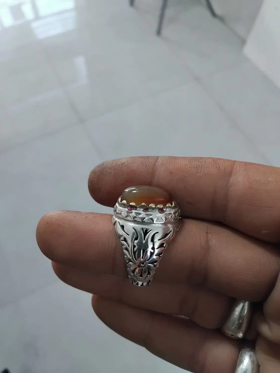 انگشتر عقیق یمن|جواهرات|گنبد کاووس, |دیوار