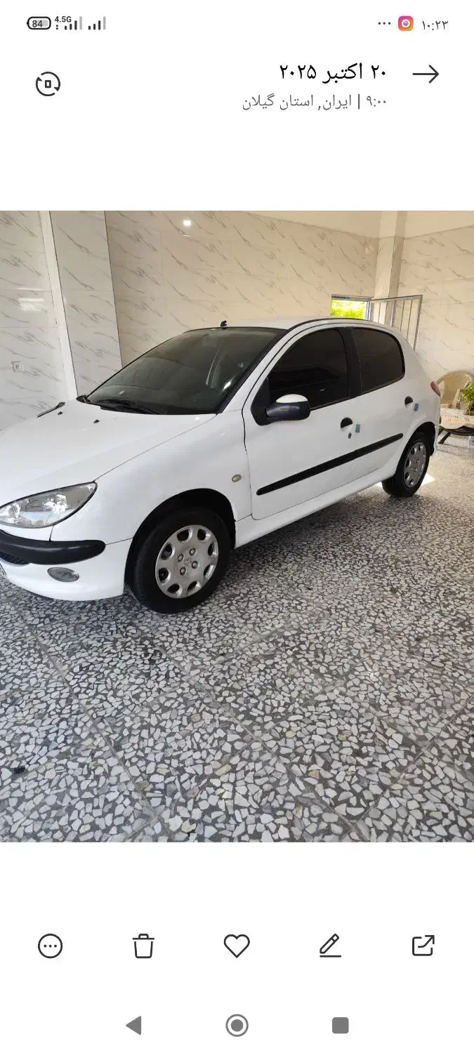 پژو206مدل 89بدون ضربه|خودرو سواری و وانت|شلمان, |دیوار