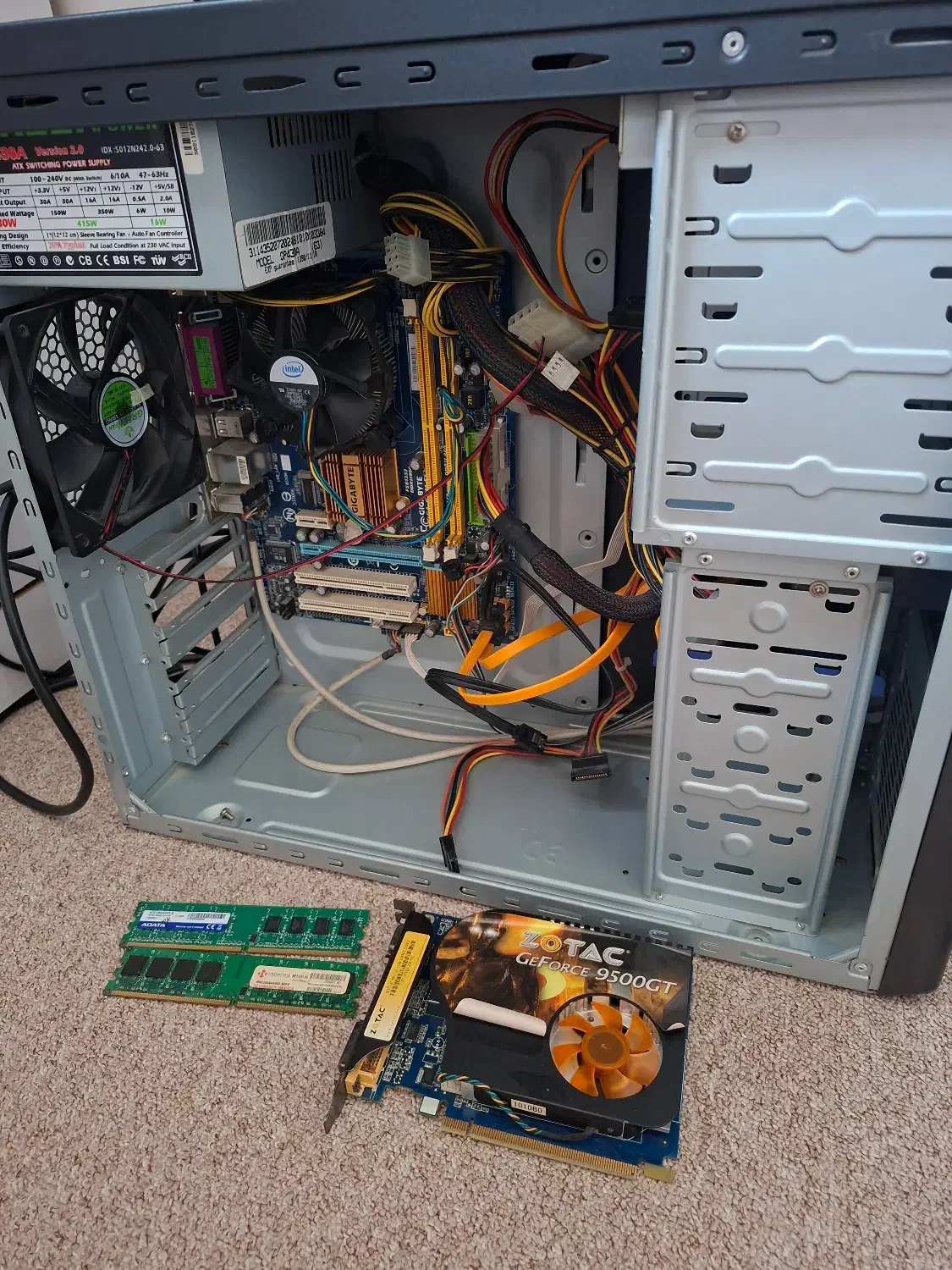 کیس و پاور گرین و قطعات ddr2|قطعات و لوازم جانبی رایانه|بابل, |دیوار