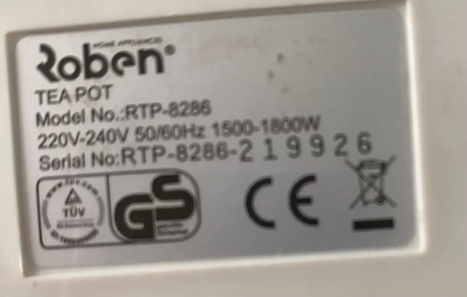 چای ساز برقی نو مارک روبن اصل|سماور، چایساز، قهوهساز|تهران, شهران شمالی|دیوار